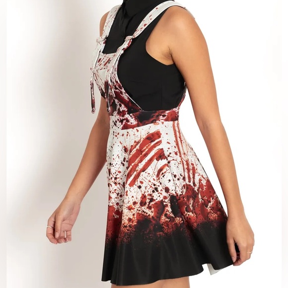 Blackmilk “HORROR NURSE APRON DRESS - LIMITED” Size Medium M NWT Bloody - Picture 6 of 16